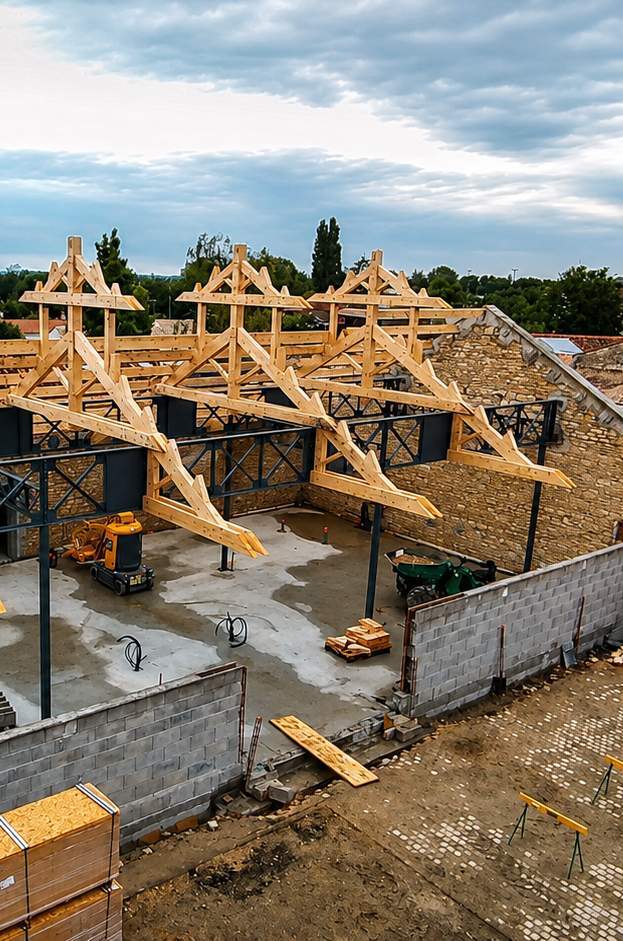 Chantier charpente Niort